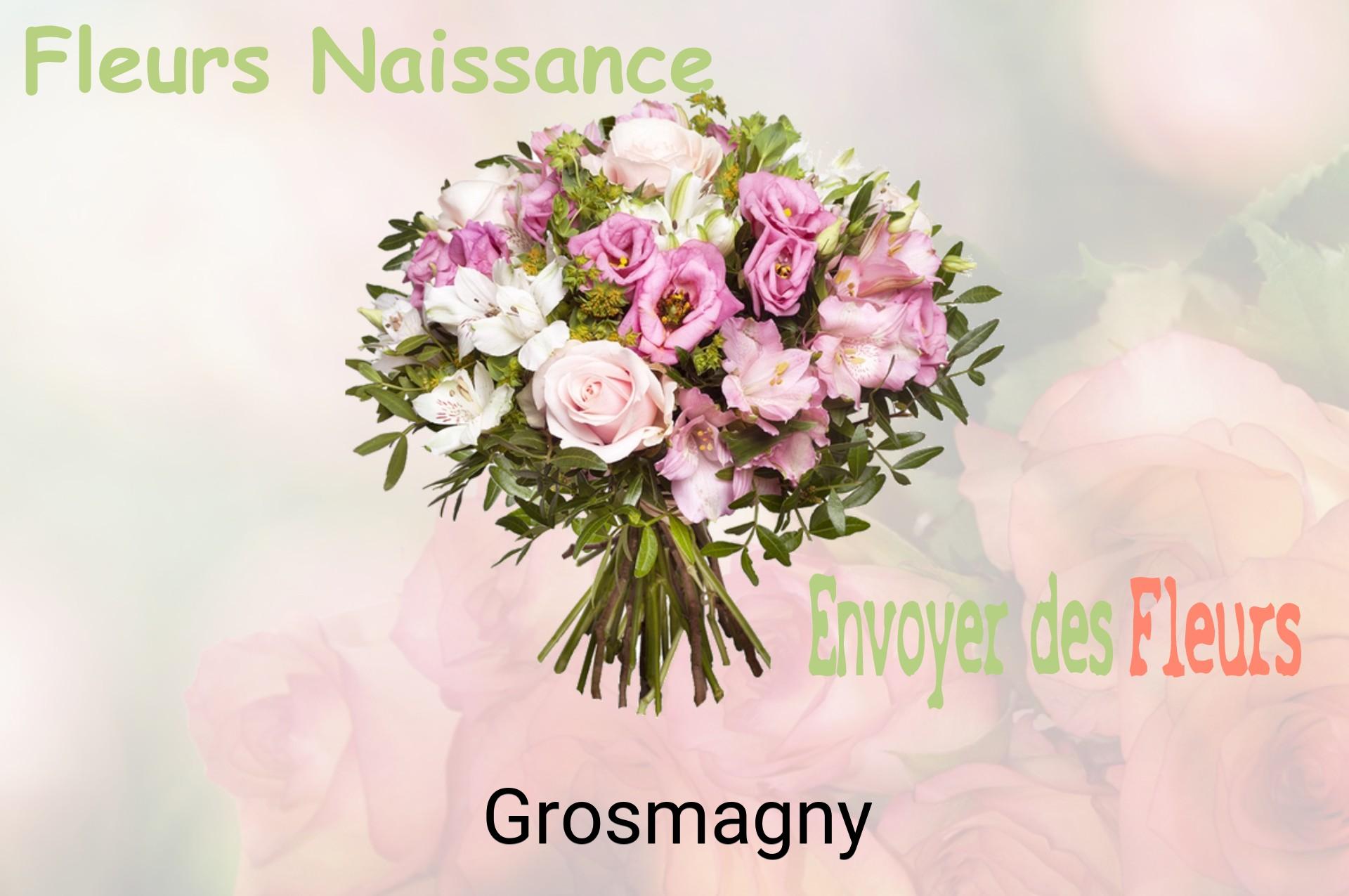 Bouquet de fleurs de naissance livré à Grosmagny